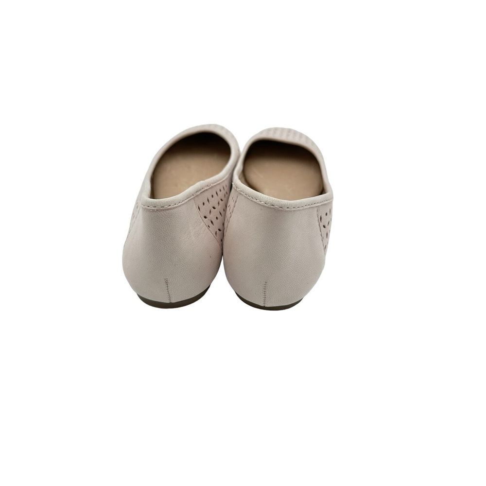 Lucky Brand Pale Pink Perforated Leather Ballet Flats‎ Women's 8M Memory Foam - Picture 3 of 8